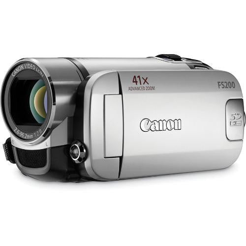 Canon FS200 Flash Memory Camcorder (Misty Silver) - worldtradesolution.com
- 3