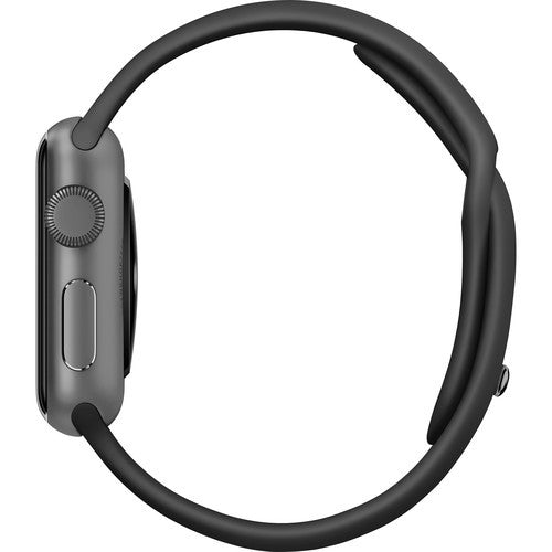 Apple Watch Sport MJ2X2LL/A 38mm Smartwatch Space Gray Aluminum, Black Sport Band - worldtradesolution.com
 - 2