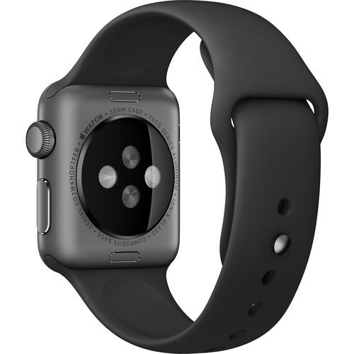 Apple Watch Sport MJ2X2LL/A 38mm Smartwatch Space Gray Aluminum, Black Sport Band - worldtradesolution.com
 - 3