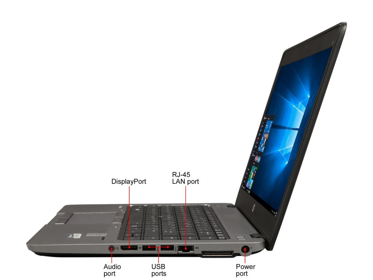 HP Elitebook 840 G1 14" Intel Core i5-4300U 1.90Ghz 4GB 500GB Webcam Windows 10 Pro