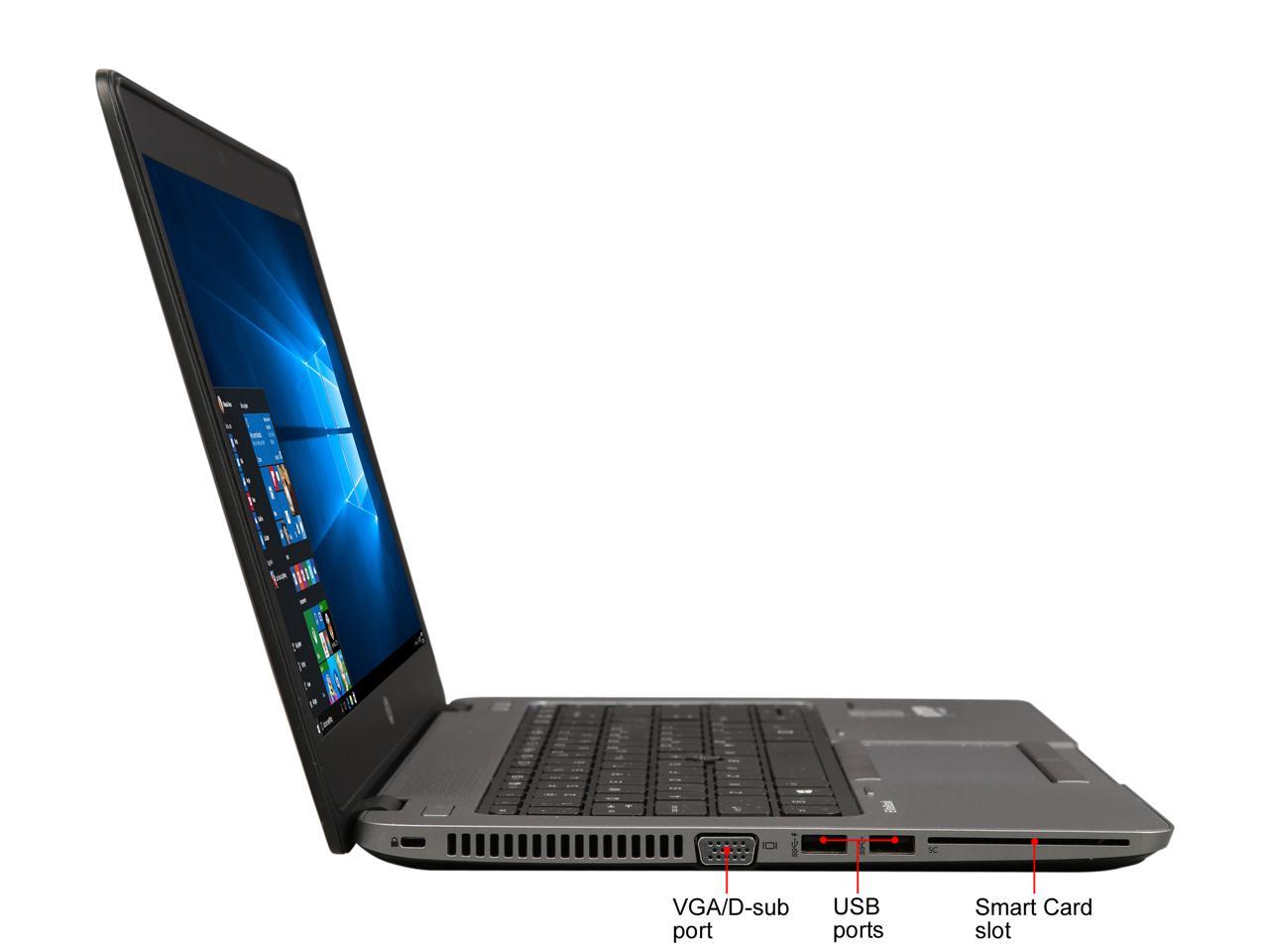 HP Elitebook 840 G1 14" Intel Core i5-4300U 1.90Ghz 4GB 500GB Webcam Windows 10 Pro