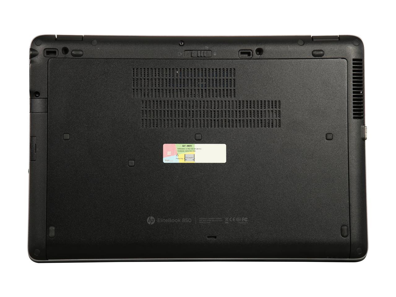 HP Elitebook 850 G1 15.6 Intel Core i5-4300U 1.90Ghz 4GB 256GB Webcam Windows 10 Pro