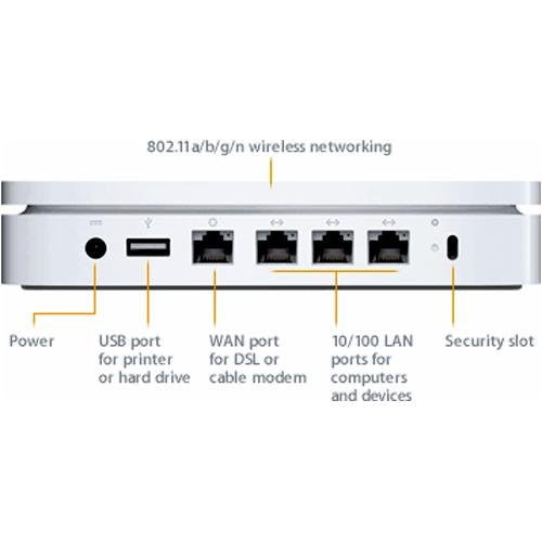 Apple AirPort Extreme 2nd Generation 802.11n Wireless N Router A1143 - MA073LL/A - worldtradesolution.com
 - 2