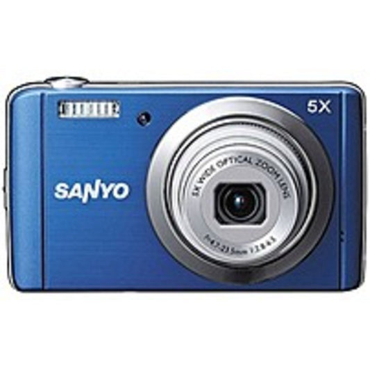 Sanyo VPC-E1600TP 14 Megapixels Digital Camera - 5x Optical Zoom/6x Digital Zoom - 3.0-inch LCD Display - Blue - worldtradesolution.com
