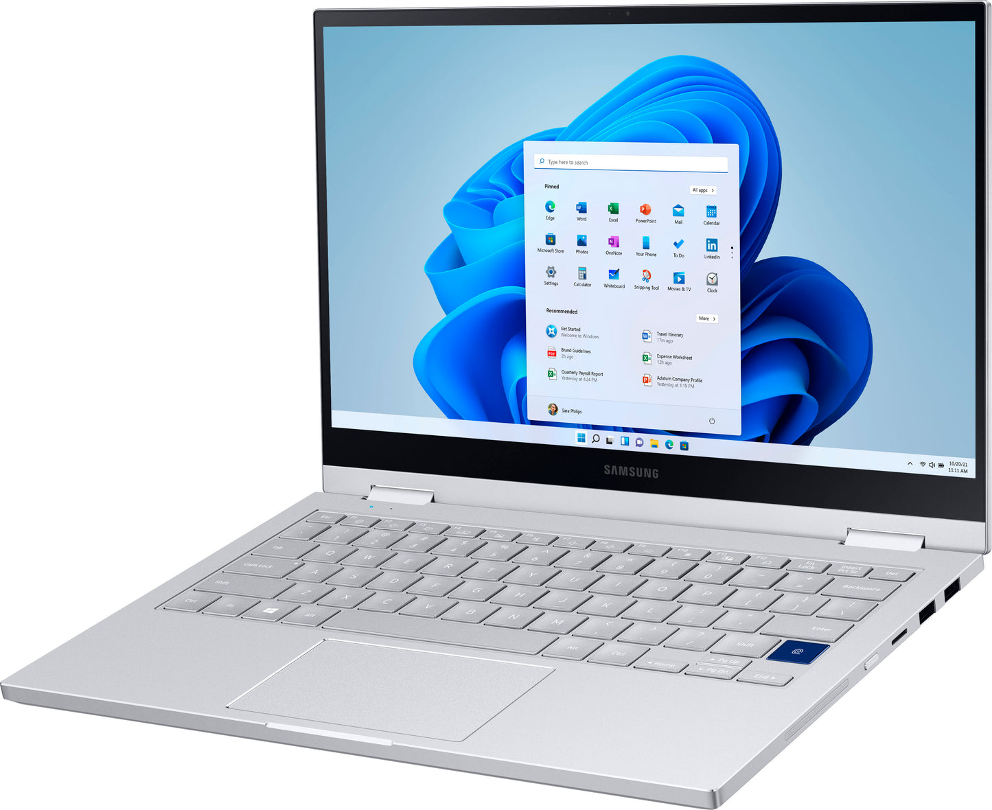 Samsung Galaxy Book Flex Alpha 2-in-1 13.3" QLED Touch Intel Core i5-10210U 1.60GHz 8GB 256GB Royal Silver