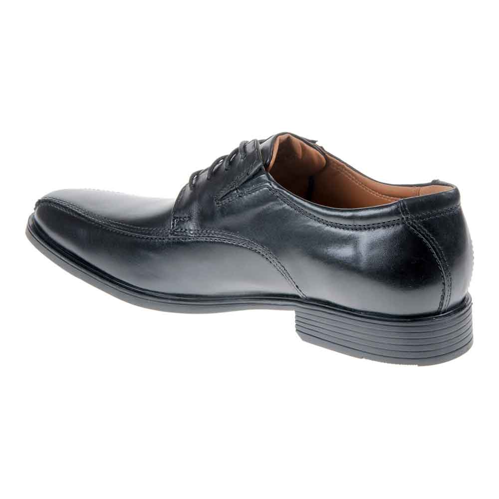 Clarks Tilden Walking Shoes Dark Tan Leather 11