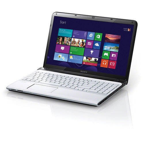 Sony VAIO E Series SVE15134CXW 15.5-Inch 2.5Ghz Core i3-3120M 6GB 750GB Webcam Seafoam White Windows 8 - worldtradesolution.com
 - 2