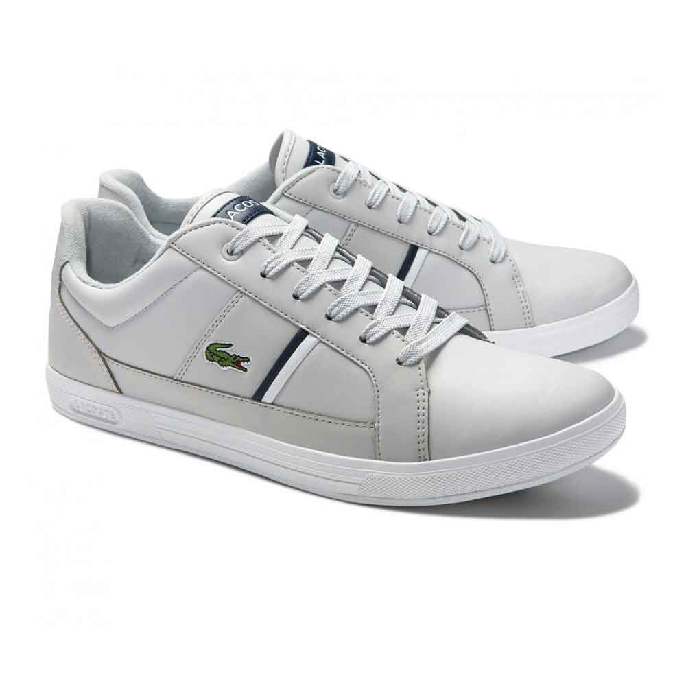 Lacoste Mens Europa 0120 1 Sneakers GrayWhite 11M