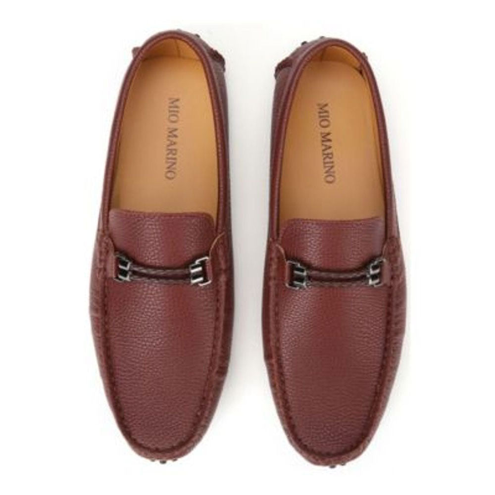 Mio Marino Mens Speckled Leather Casual Tan 10.5M
