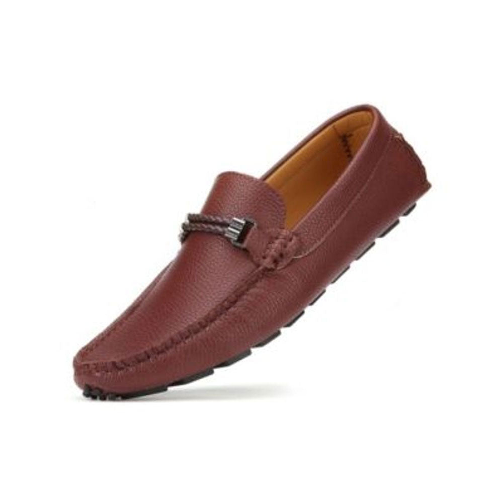 Mio Marino Mens Speckled Leather Casual Tan 10.5M