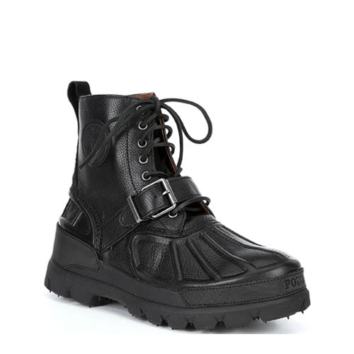 Polo Ralph Lauren Mens High Lace-Up Boots Dark Brown