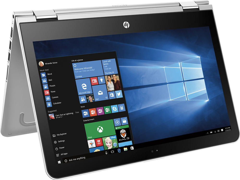 HP Pavilion x360 Convertible m3-U001dx Touch 13.3" Intel Core i3-6200U 2.30Ghz 6GB 500GB Webcam Windows 10 Home
