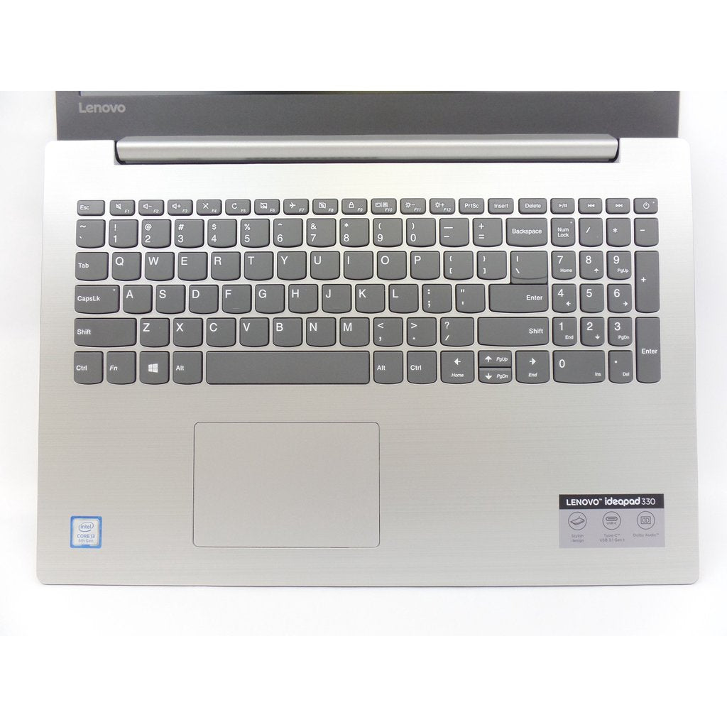 Lenovo IdeaPad 330-15IKB 15.6" Intel Core i3-8130U 2.20Ghz 8GB 1TB Webcam Silver Windows 10 Pro