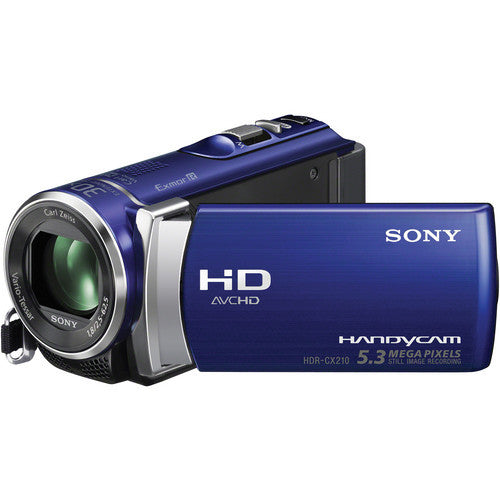 Sony Handycam HDR-CX210 HD Camcorder 8GB - Blue - worldtradesolution.com
 - 2