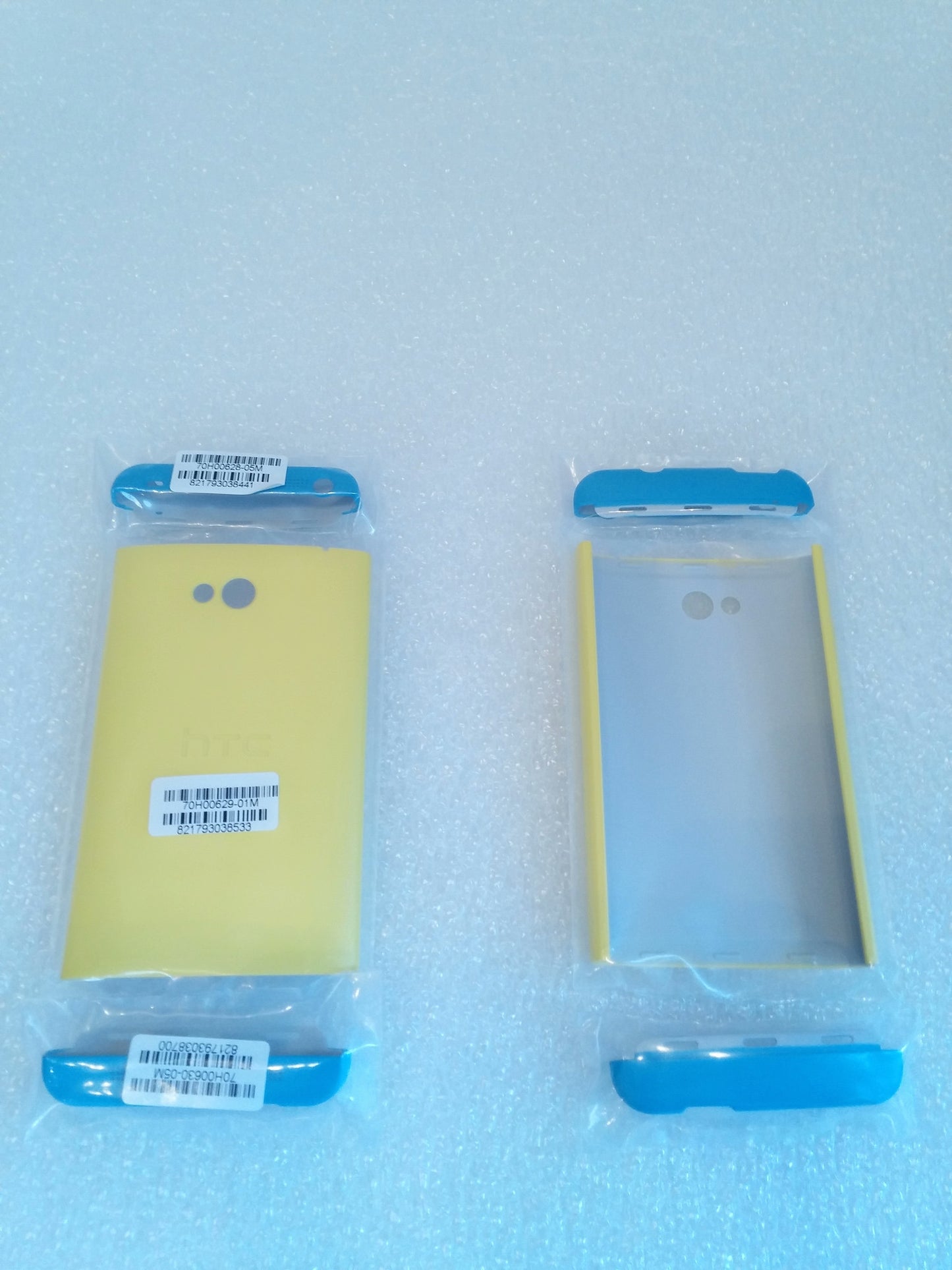 New Tri-color Double Dip Hard Plastic Case Cover For HTC ONE M7 Blue/Yellow/Blue - Original - worldtradesolution.com
 - 2
