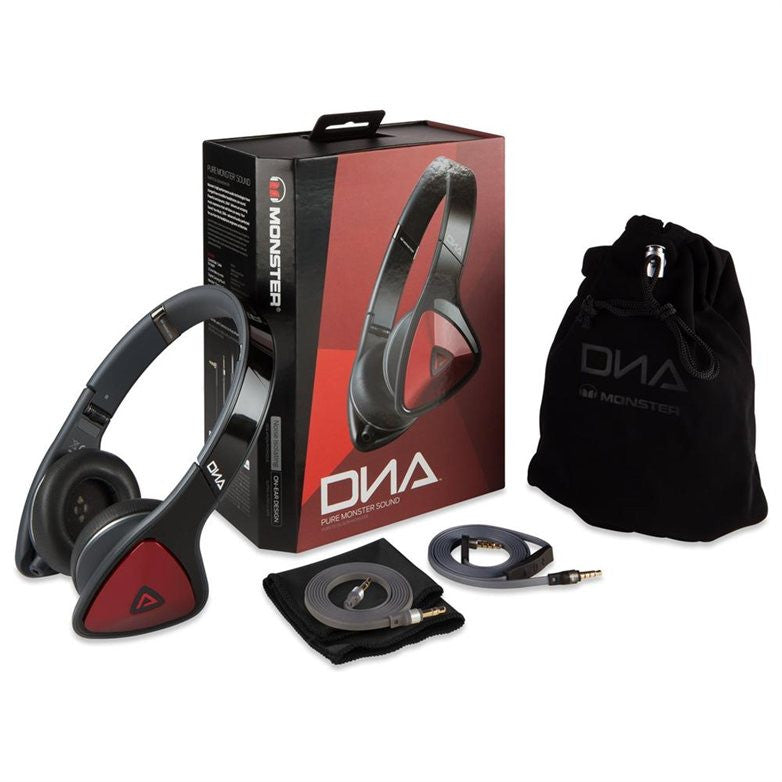 Monster DNA On-Ear Headphones (Black with Red) - 128485 - worldtradesolution.com
 - 5