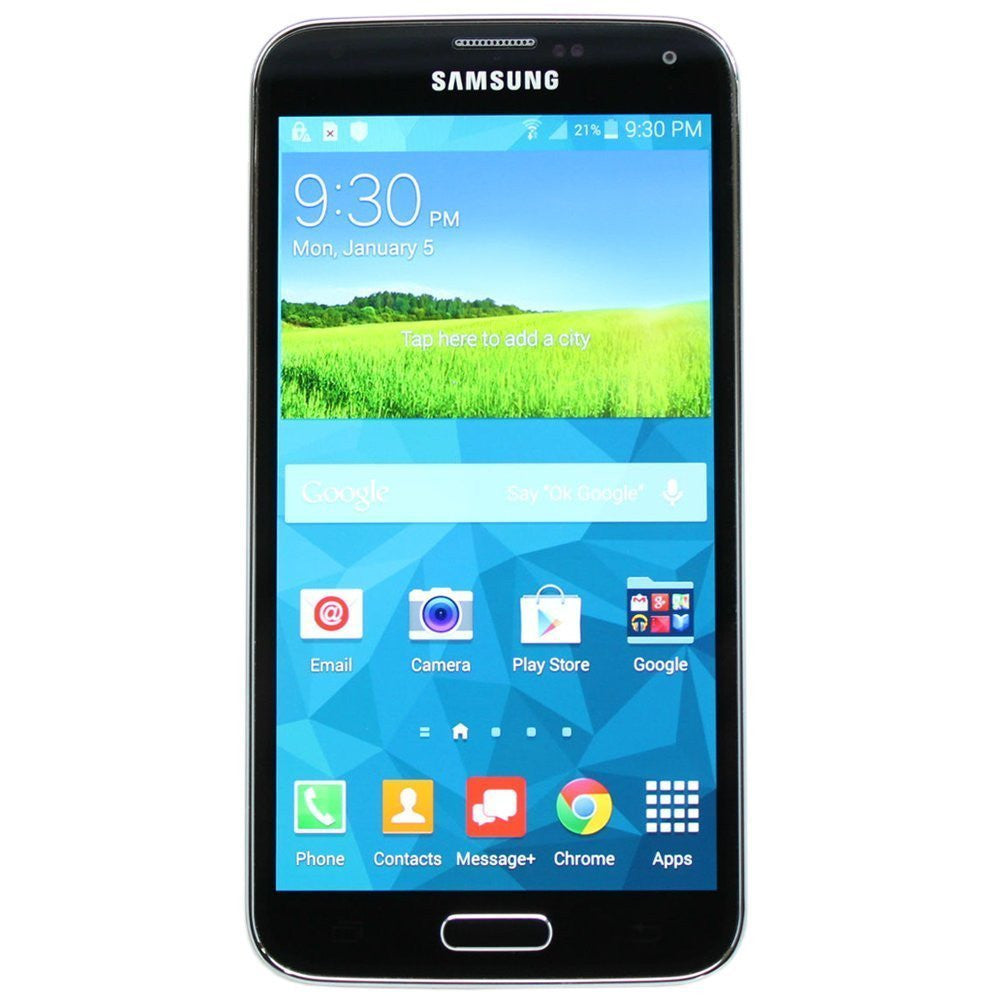 Samsung Galaxy S5 SM-G900V 4G LTE 16GB Verizon Unlocked Smartphone Black - worldtradesolution.com
 - 1
