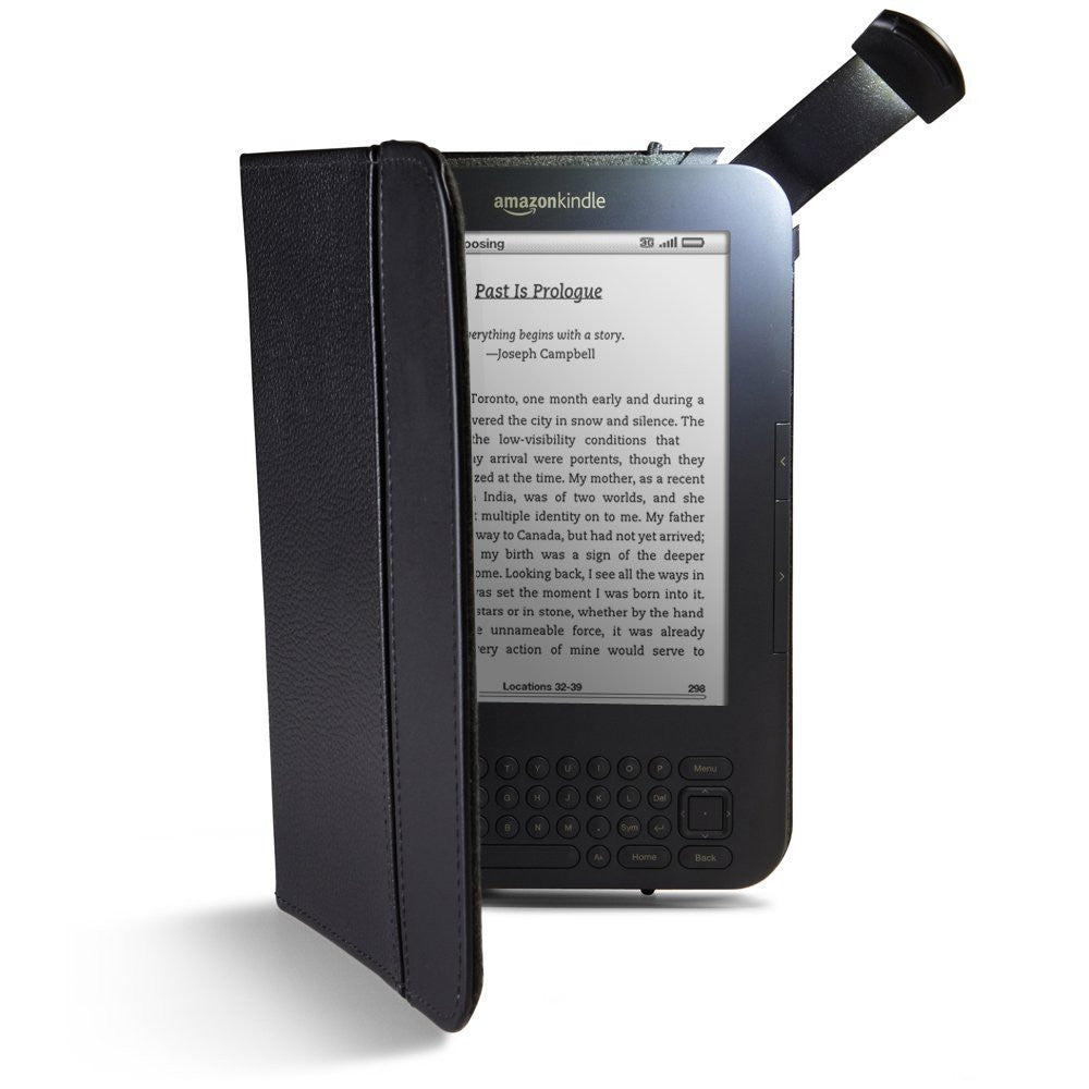 Amazon Kindle Lighted Leather Cover, Black (Fits Kindle Keyboard) - Grade B - worldtradesolution.com
 - 2