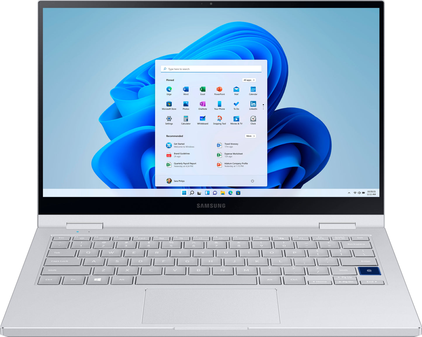 Samsung Galaxy Book Flex Alpha 2-in-1 13.3" QLED Touch Intel Core i5-10210U 1.60GHz 8GB 256GB Royal Silver