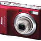 Nikon Coolpix L20 10MP Digital Camera with 3.6 Optical Zoom and 3 inch LCD, (Deep Red) - worldtradesolution.com
 - 3