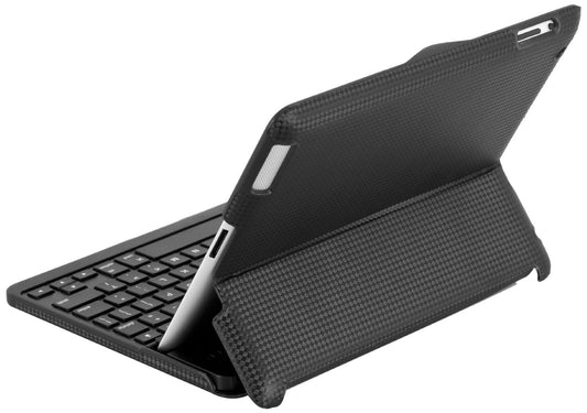 ZAGGfolio IPAD 2/3/4 CARBON FIBER TEXTURE CASE WITH REMOVABLE BLUETOOTH KEYBOARD - worldtradesolution.com
 - 1