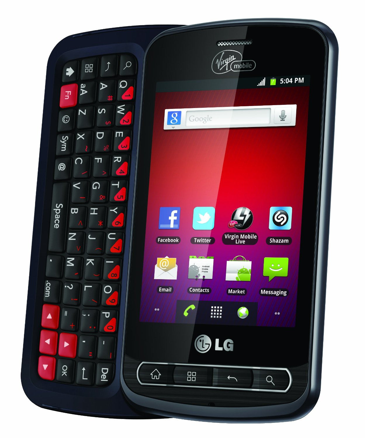 LG VM701 Optimus Slider Prepaid Android Phone (Virgin Mobile) - worldtradesolution.com
 - 3