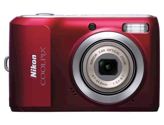 Nikon Coolpix L20 10MP Digital Camera with 3.6 Optical Zoom and 3 inch LCD, (Deep Red) - worldtradesolution.com
 - 1