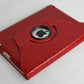 Ctech 360 Degrees Rotating Stand Leather Smart Case for Apple iPad 2 Red Luxury Crocodile Pattern - worldtradesolution.com
 - 2
