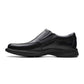 Clarks Mens Kempton Free Black Leath Black Leather 9.5