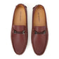 Mio Marino Mens Speckled Leather Casual Tan 10.5M