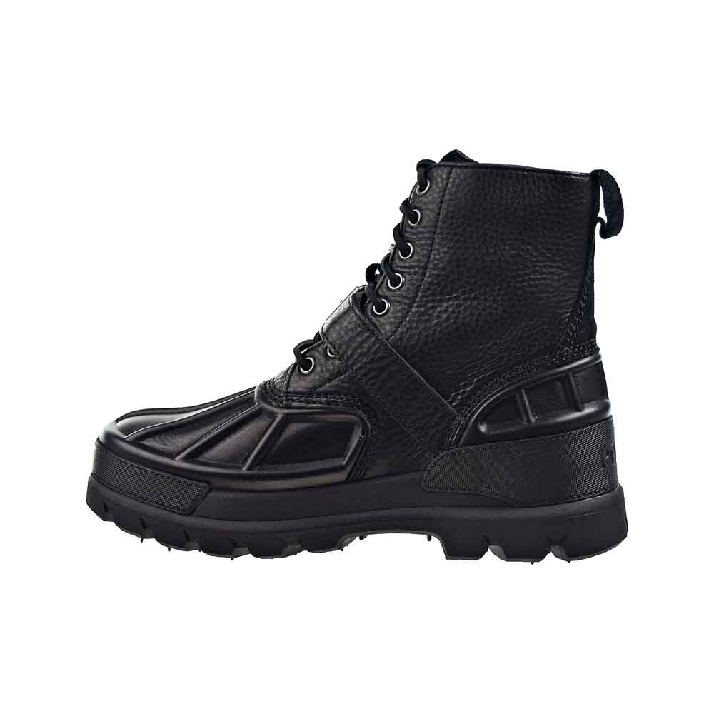 Polo Ralph Lauren Mens High Lace-Up Boots Black 8.5