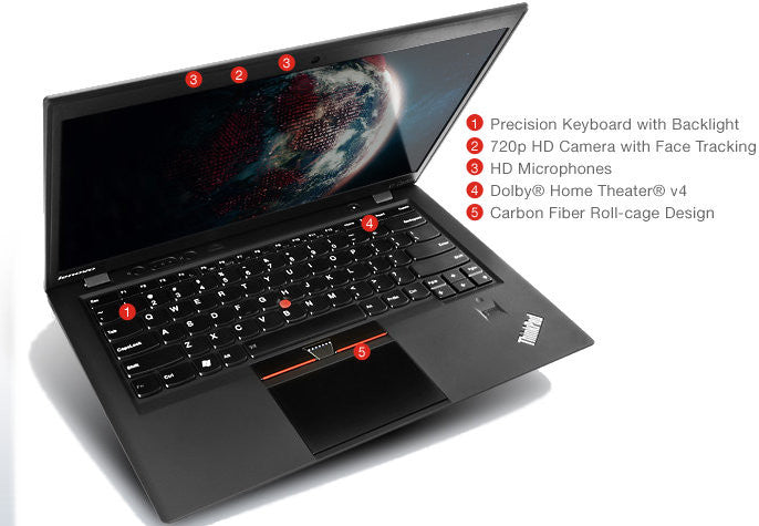 Lenovo ThinkPad X1 Carbon 34442GU 14" Ultrabook Intel Core i5-3427U 1.8Ghz 4GB 128GB SSD Webcam Bluetooth Windows 7 Professional 64-bit - worldtradesolution.com
 - 7